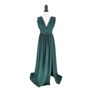 Lulu's Dark Green Formal Dress Elegant Wedding Special Occasion Womens Sz Medium